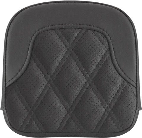 SADDLEMEN Tall Sissy Bar Pad - RoadSofa - Lattice Stitch - Black - FL '99-'23 40744
