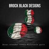 3D Aztec themed derby cover and points cover