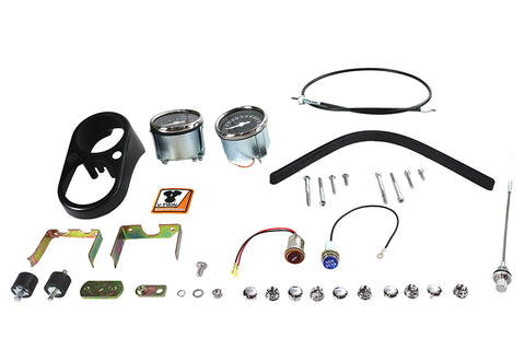 FXS Tachometer and Speedometer Dash Cover Kit - V-Twin Mfg.