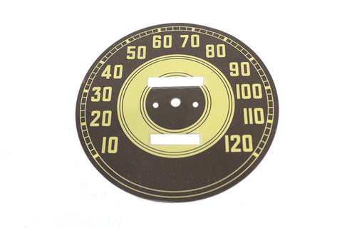 Olive Tin Speedometer Face - V-Twin Mfg.