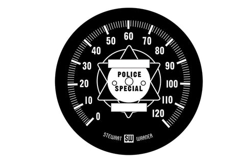 Black Tin Speedometer Face - V-Twin Mfg.