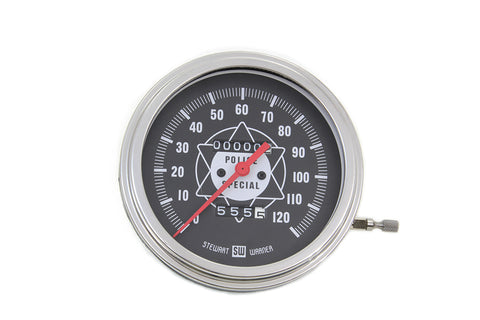 Speedometer with 2:1 Ratio and Red Needle - V-Twin Mfg.