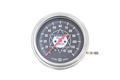 Speedometer with 1:1 Ratio and Red Needle - V-Twin Mfg.