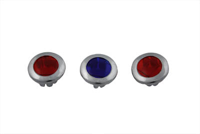 Three Light Dash Panel Lens Set - V-Twin Mfg.