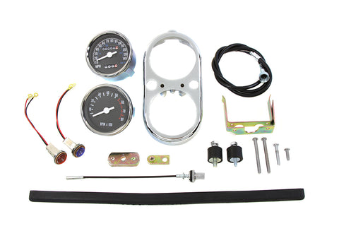 FXS Tachometer and Speedometer Dash Cover Kit - V-Twin Mfg.