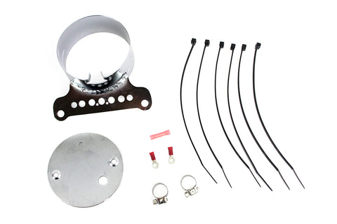Single Gauge Mount Bracket Chrome - V-Twin Mfg.