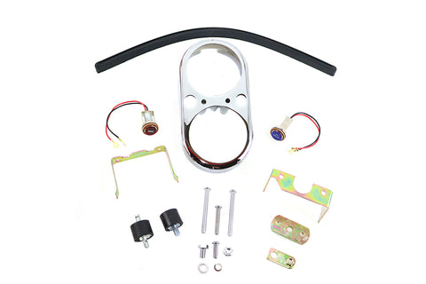 FXS Dash Housing Kit Chrome - V-Twin Mfg.