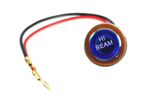 Blue High Beam Indicator Lamp - V-Twin Mfg.