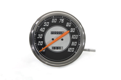 Speedometer with 2:1 Ratio and Orange Needle - V-Twin Mfg.