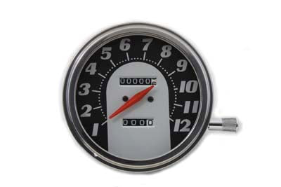 Tombstone Style Speedometer with 1:1 Ratio - V-Twin Mfg.
