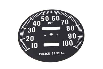 Speedometer Tin Face - V-Twin Mfg.
