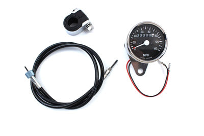 Mini 60mm Speedometer Kit with 2:1 Ratio - V-Twin Mfg.
