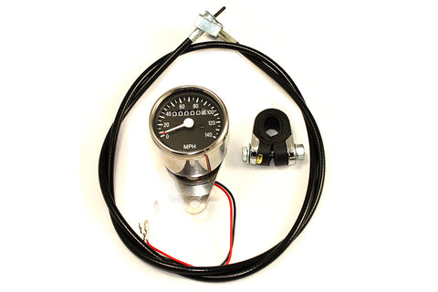 Mini 60mm Speedometer Kit with 1:1 Ratio - V-Twin Mfg.