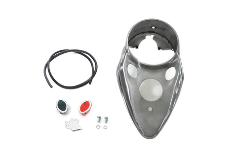 Raw Cateye Dash Panel - V-Twin Mfg.