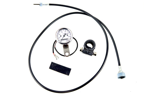 Deco Mini 48mm Speedometer Kit with 2:1 Ratio - V-Twin Mfg.
