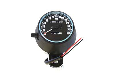 Speedometer Black Plastic Style 2:1 - V-Twin Mfg.