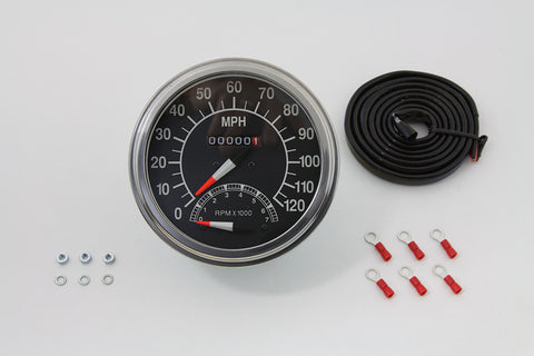 Speedometer with 2:1 Ratio and Tachometer - V-Twin Mfg.
