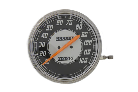 Replica 2:1 Speedometer with Orange Needle - V-Twin Mfg.