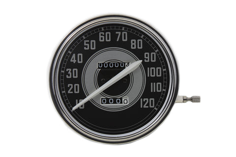 Replica 2:1 Speedometer with White Needle - V-Twin Mfg.