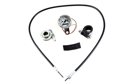 Mini 48mm Speedometer with 2:1 Ratio - V-Twin Mfg.