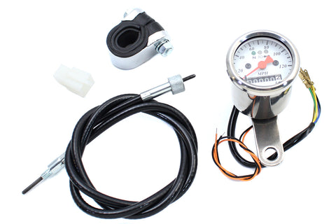 Mini 48mm Speedometer with 2240:60 Ratio - V-Twin Mfg.