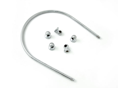Dash Panel Chrome Trim Rail Kit - V-Twin Mfg.