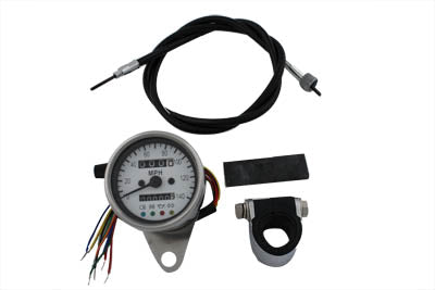 Mini 60mm Speedometer with 2:1 Ratio - V-Twin Mfg.