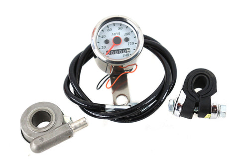 Deco Mini 48mm Speedometer Kit with 2:1 Ratio - V-Twin Mfg.