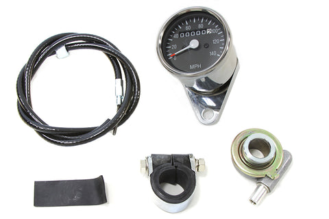 Mini 60mm Speedometer with 2:1 Ratio - V-Twin Mfg.