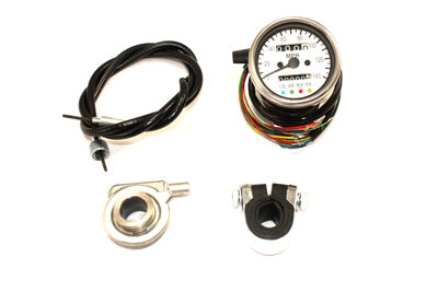 Mini 60mm Speedometer with 2:1 Ratio - V-Twin Mfg.