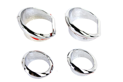 Gauge Trim Kit Chrome - V-Twin Mfg.