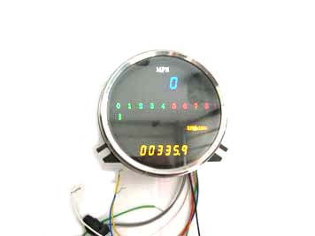 Digital Electronic Speedometer with Tachometer - V-Twin Mfg.