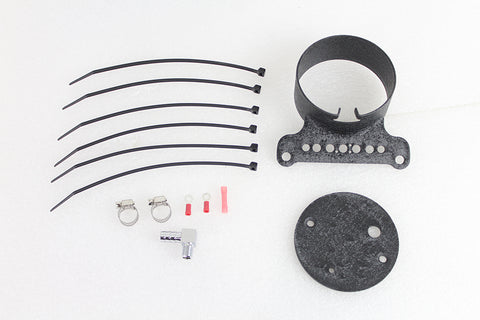 Single Gauge Mount Bracket Black - V-Twin Mfg.