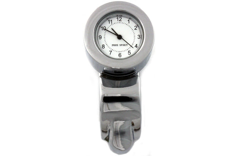 Chrome Handlebar Clock Assembly - V-Twin Mfg.