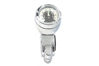 Temperature Gauge with Mount Chrome - V-Twin Mfg.
