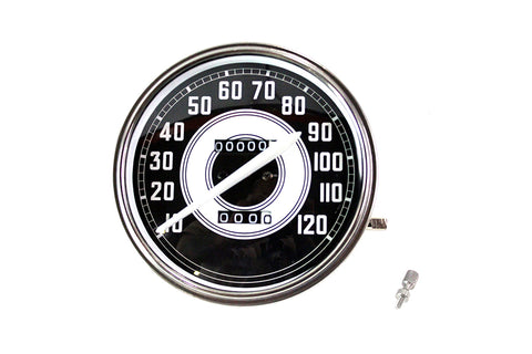 Replica 2:1 Speedometer with White Needle - V-Twin Mfg.