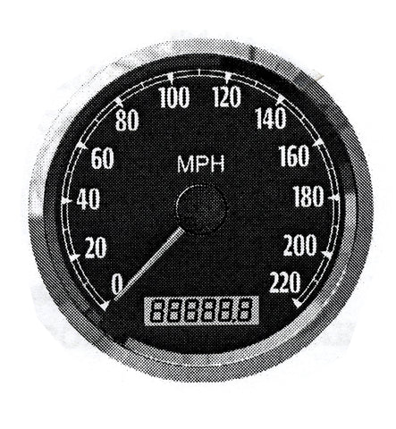 85mm GPS Speedometer Black - V-Twin Mfg.