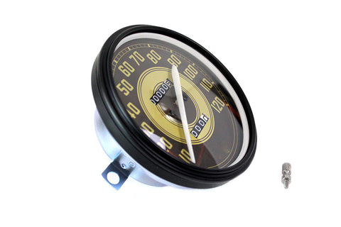 Speedometer with 2:1 Ratio and White Needle - V-Twin Mfg.