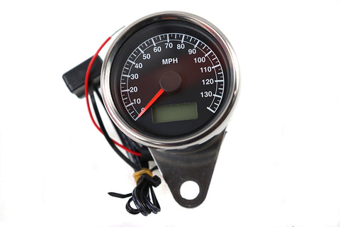 Mini Mechanical Speedometer with 2:1 Ratio - V-Twin Mfg.