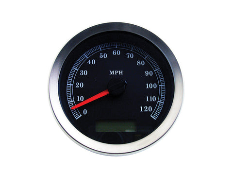 4 inch Electronic Speedometer Assembly Black - V-Twin Mfg.