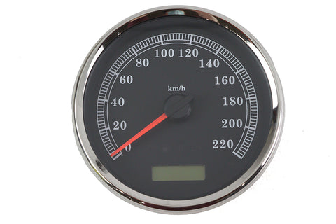 5 inch Electronic Speedometer Assembly Black - V-Twin Mfg.