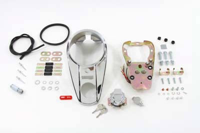 Chrome 2 Light Dash Cover Kit - V-Twin Mfg.