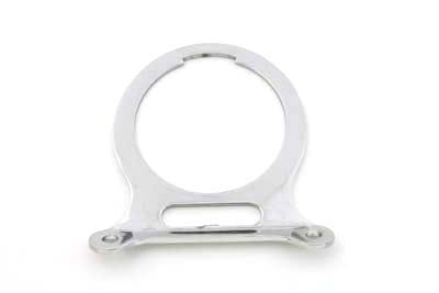 Single Gauge Mount Bracket Chrome with Slot - V-Twin Mfg.