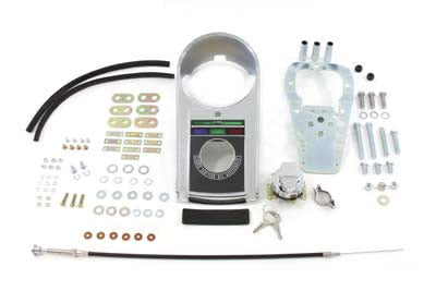 Chrome Cast Dash Cover Kit without Speedometer - V-Twin Mfg.
