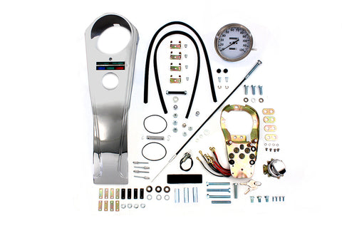 Long Rider Style Dash Kit with 2:1 Speedometer - V-Twin Mfg.