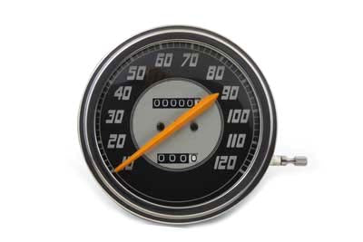Speedometer with 2:1 Ratio and Orange Needle - V-Twin Mfg.