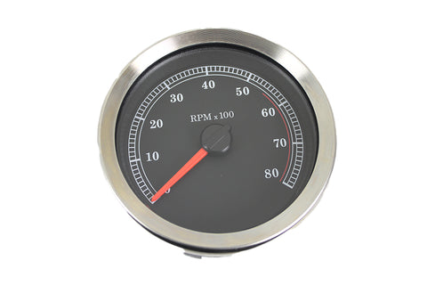 4 inch Black Electronic Tachometer - V-Twin Mfg.