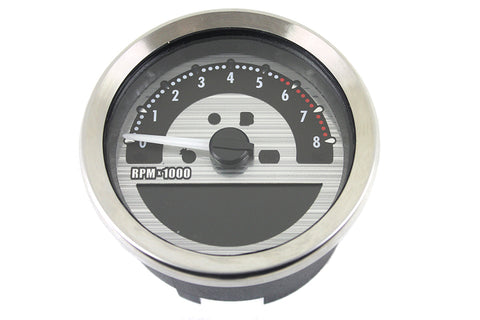 AEE 4 inch Dakota Style Speedometer and Tachometer Silver - V-Twin Mfg.