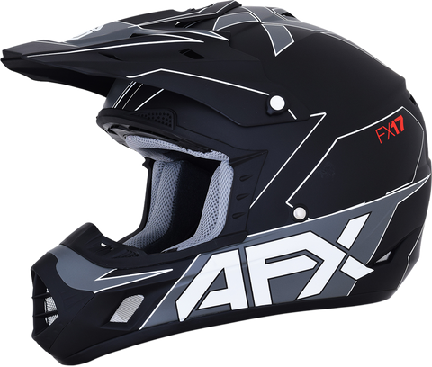 AFX FX-17 Helmet - Aced - Matte Black/White - XL 0110-6492