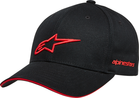 ALPINESTARS Rostrum Hat - Black/Red - One Size 1232-81000-1030